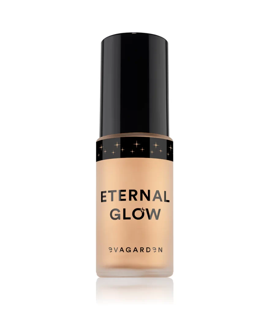 EVAGARDEN Eternal Glow highlighter- skysta švytėjimo suteikianti priemonė 30 ml.