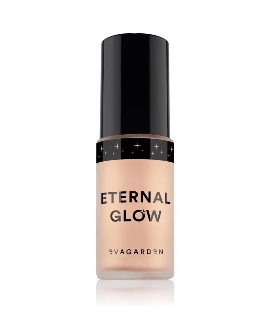 EVAGARDEN Eternal Glow highlighter- skysta švytėjimo suteikianti priemonė 30 ml.