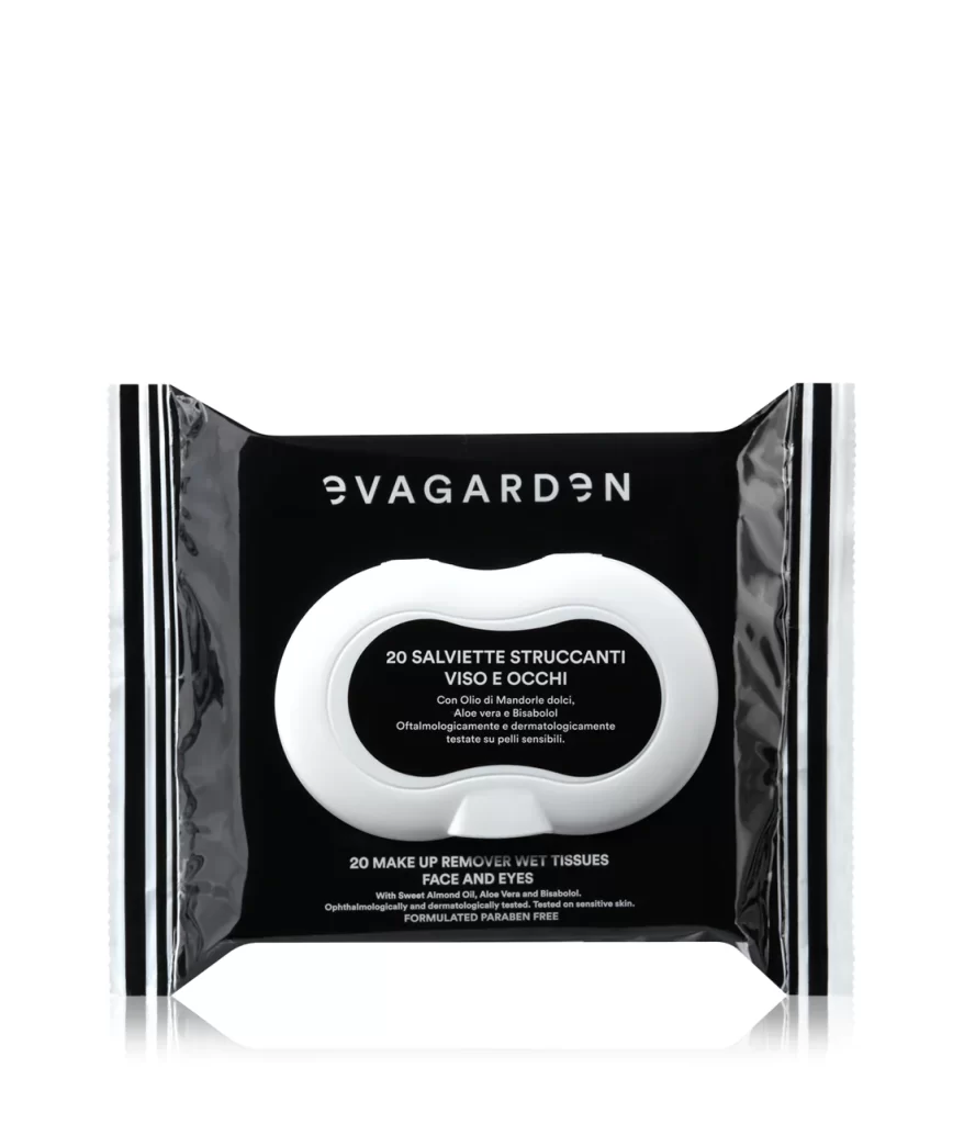 EVAGARDEN Make Up Remover Tissues- drėgnos makiažo valymo servetėlės