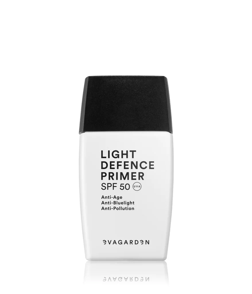 EVAGARDEN LIGHT DEFENSE PRIMER SPF50- veido pagrindas su SPF50 apsauga 30ml.