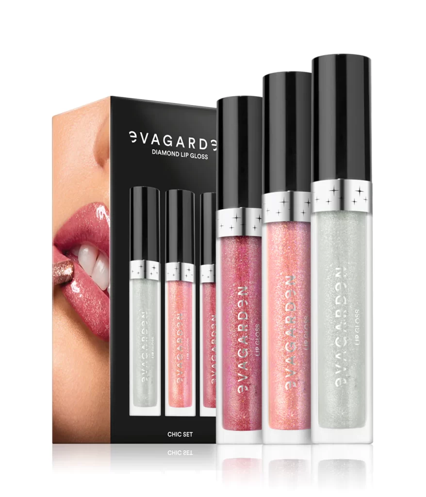 EVAGARDEN LIP GLOSS DIAMOND SET- LŪPŲ BLIZGESIŲ RINKINYS